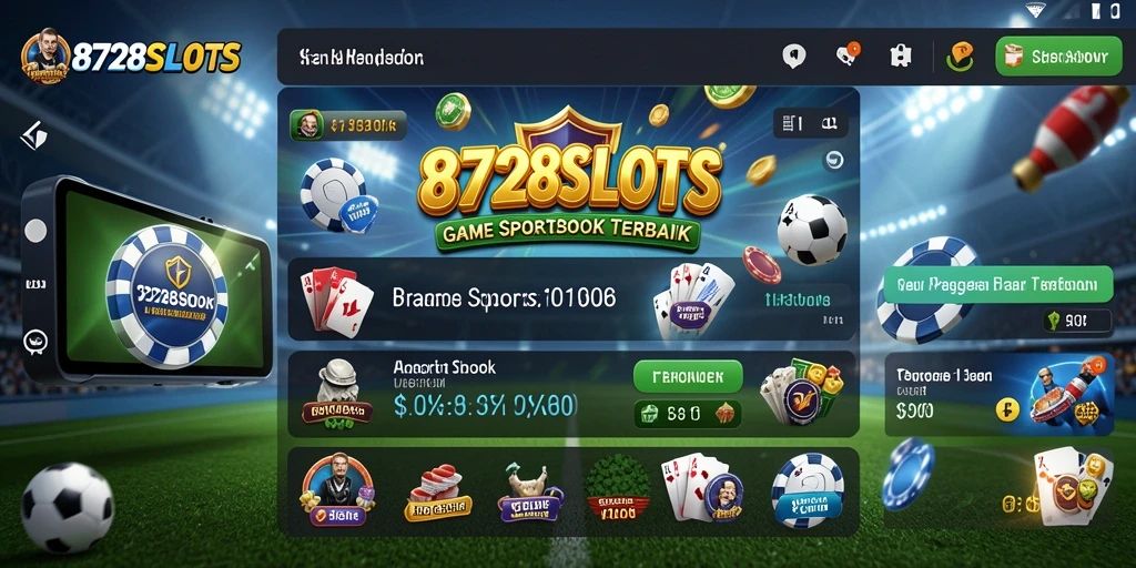 Tampilan mengesankan dari gameplay Sportsbook 8728SLOTS.