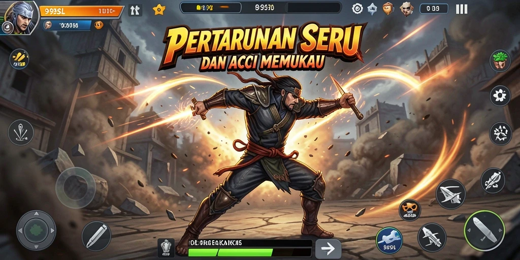 Screenshot gameplay 99SL menampilkan pertarungan seru dan aksi mendebarkan.