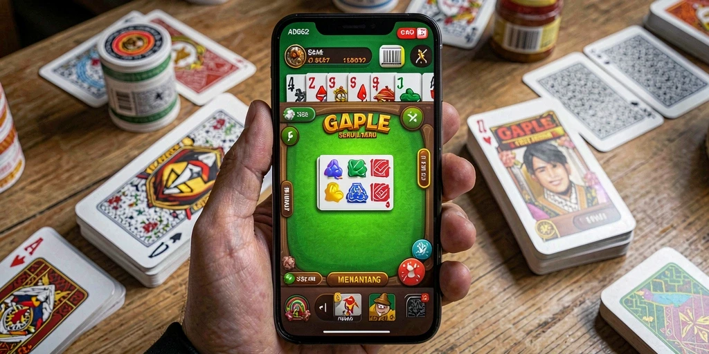 Tampilan gameplay menarik dari game Gaple ADG62.