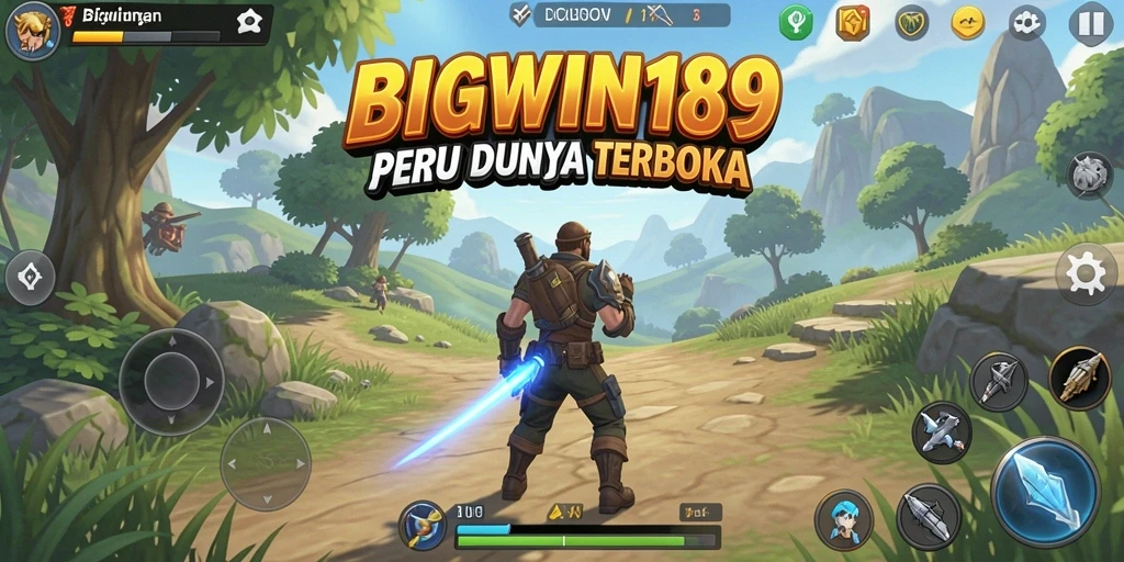 Tangkapan layar gameplay BIGWIN189 yang menggambarkan dunia terbuka yang luas.