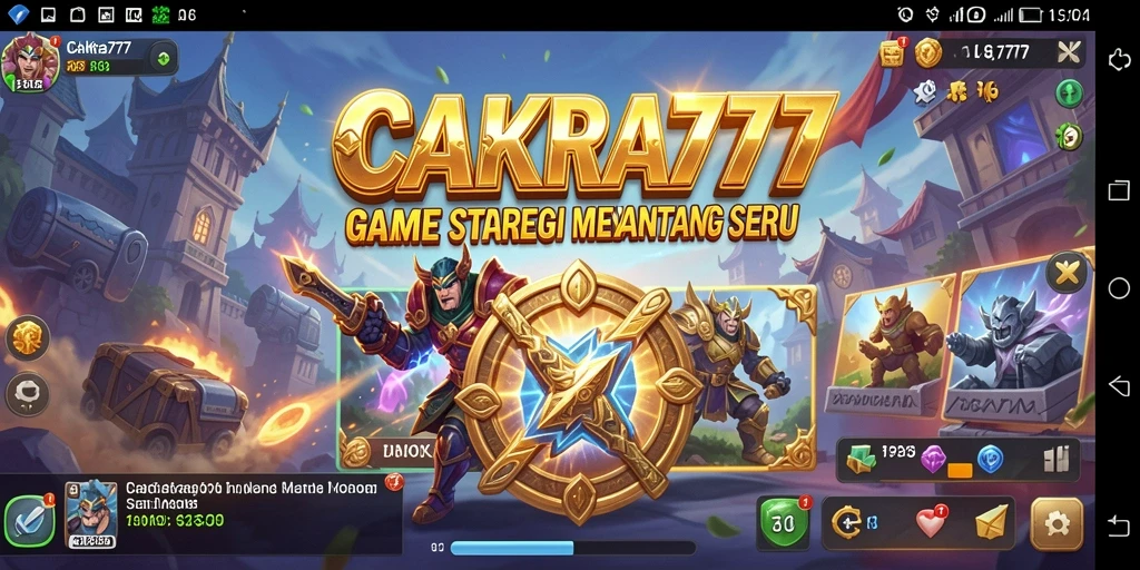 Tangkapan layar permainan CAKRA777 yang menunjukkan pertarungan strategi yang mendebarkan.