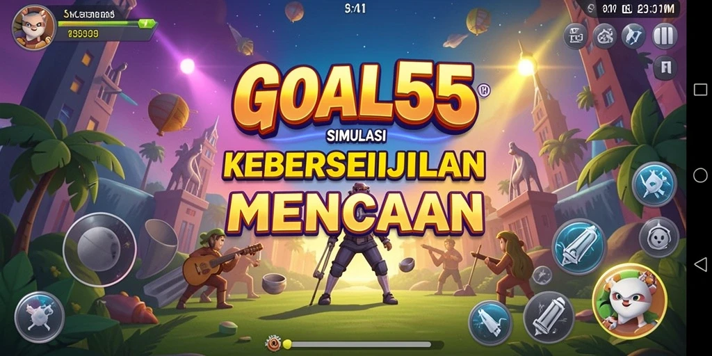 Tangkapan layar GOAL55 yang menunjukkan aksi gameplay Simulation yang menarik.