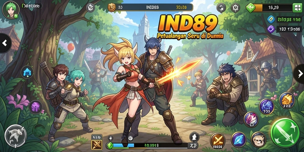 Tampilan gameplay menarik dari <strong>IND89</strong> dengan karakter anime unik.