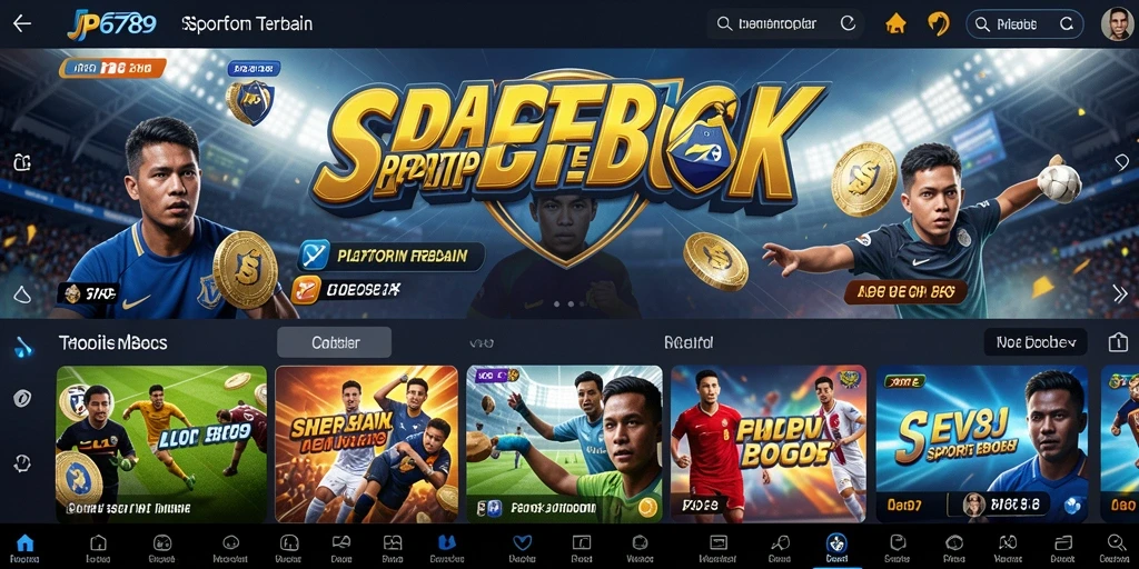 Tampilan gameplay menarik dari aplikasi sportsbook JP6789.