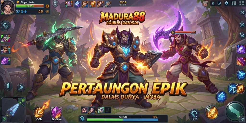 Gameplay seru <strong>MADURA88</strong> dengan aksi pertarungan yang mendebarkan.