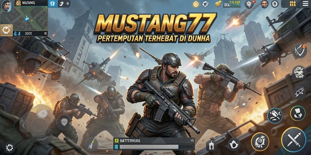 Gameplay seru MUSTANG77 dalam mode Battle Royale yang mendebarkan.