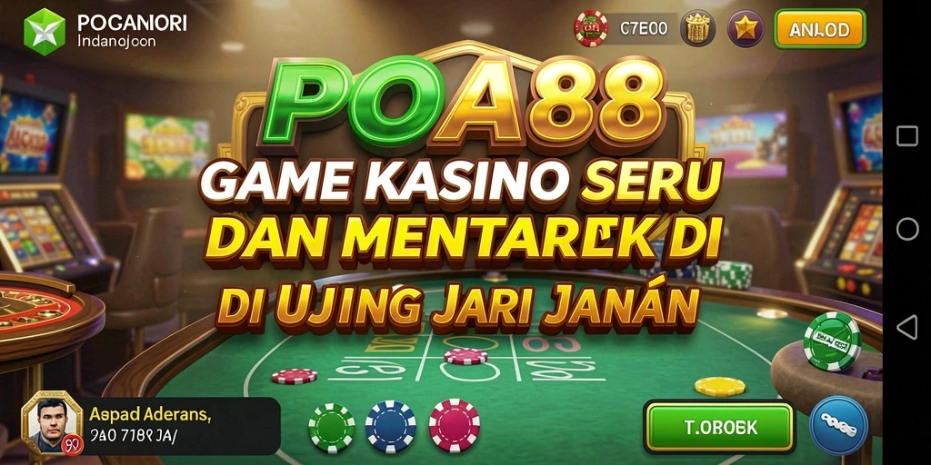 Tampilan gameplay menarik dari POA88 dengan grafis Kasino yang mengesankan.