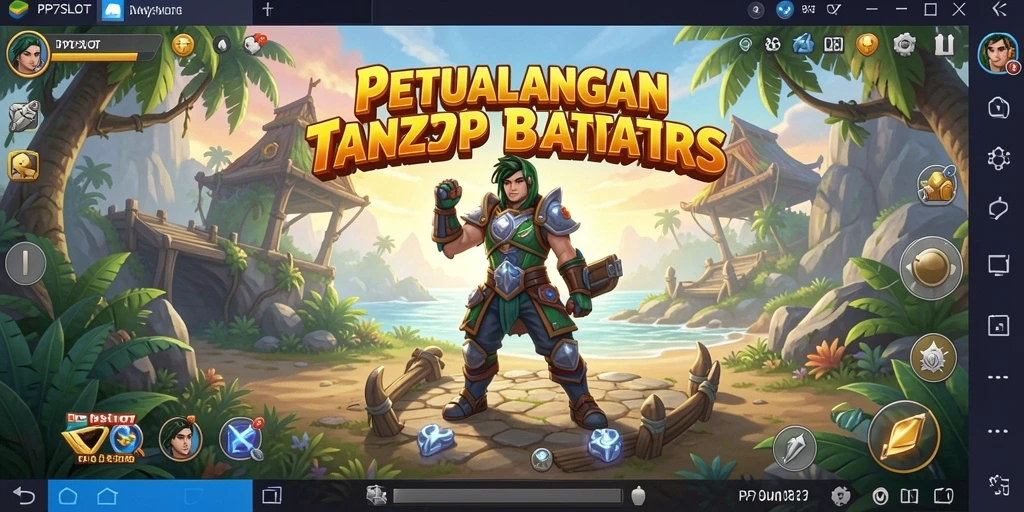 Screenshot gameplay PP7SLOT menampilkan petualangan seru di dunia terbuka.