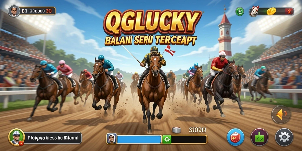 Tampilan gameplay QGLUCKY yang menarik dan mendebarkan.