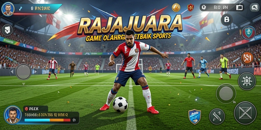 Tampilan gameplay menarik RAJAJUARA dengan aksi olahraga yang mendebarkan.