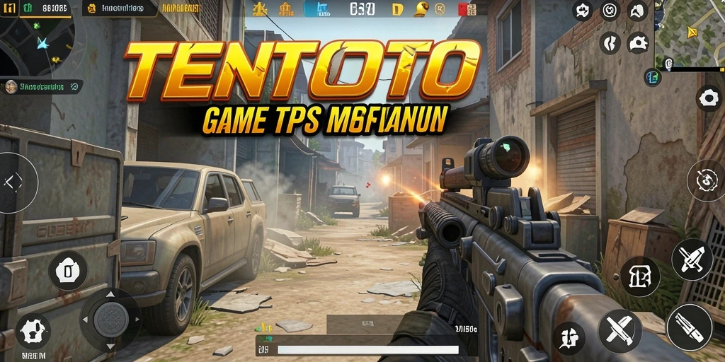 Tampilan gameplay TPS yang seru dan mendebarkan dalam TENTOTO.