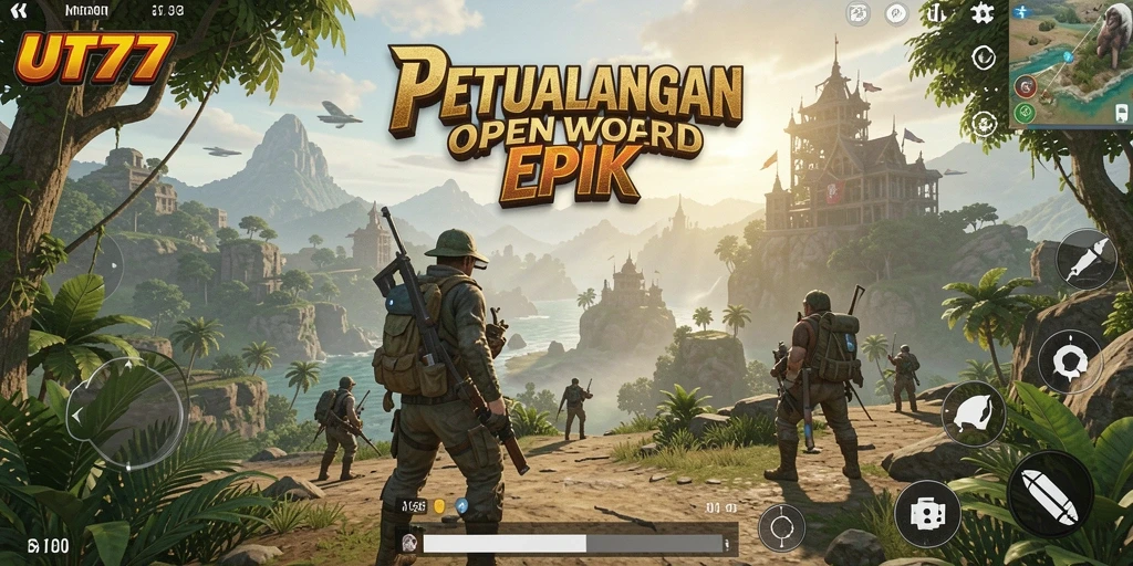 Tampilan gameplay Open World yang menakjubkan dalam UT77.