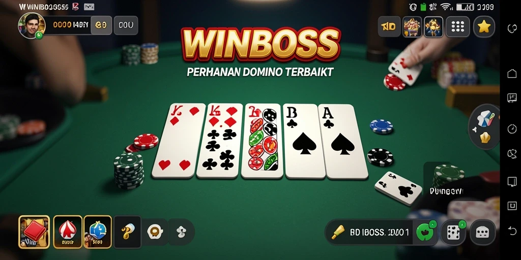 Tampilkan gameplay seru WINBOSS dalam aksi Domino.