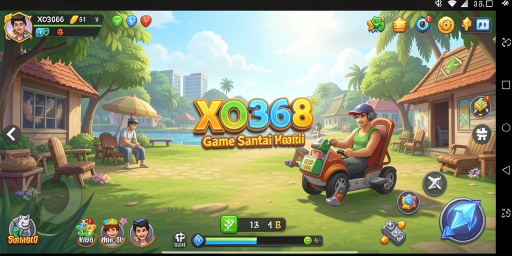 Screenshot dari gameplay XO368 yang penuh warna dan menyenangkan.